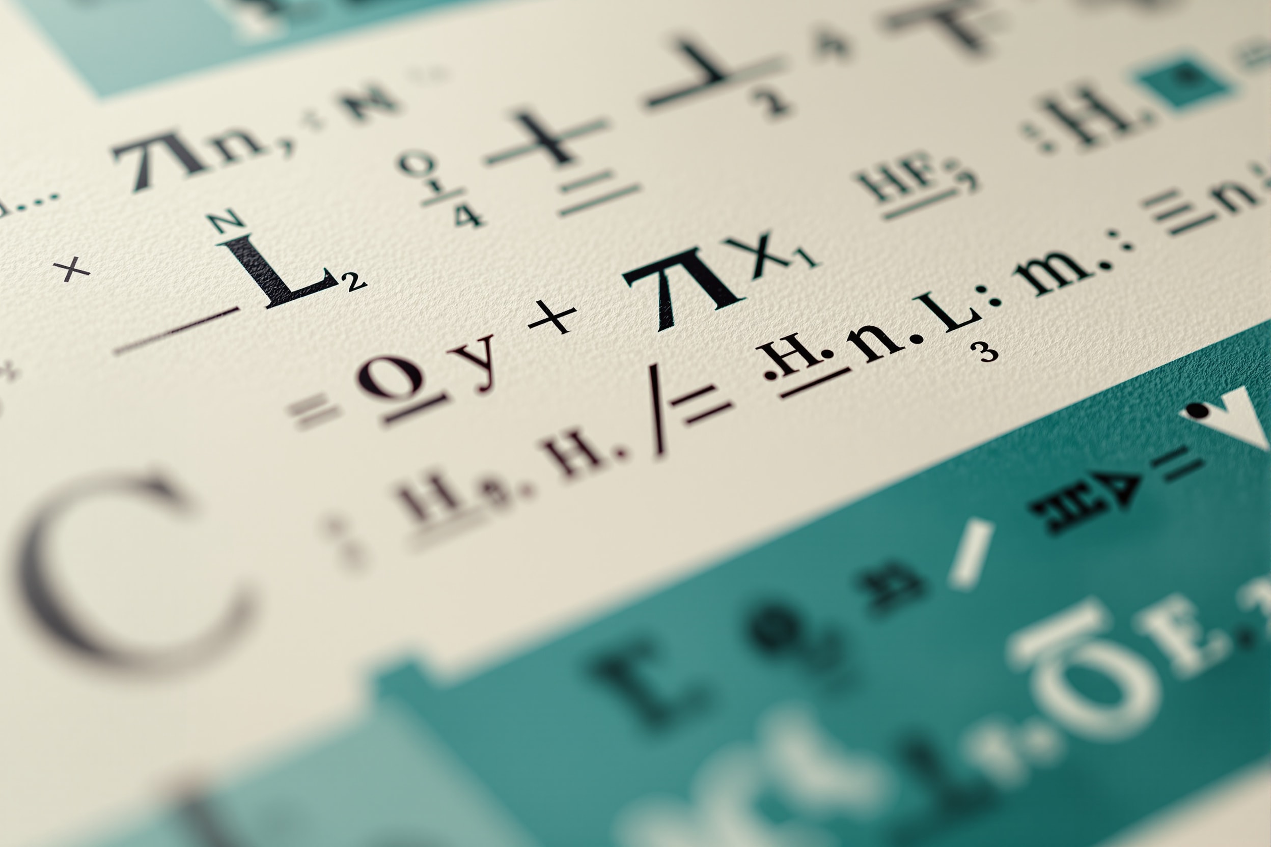 Chemical notation glyphs, reaction arrows and Greek letters as refined typography